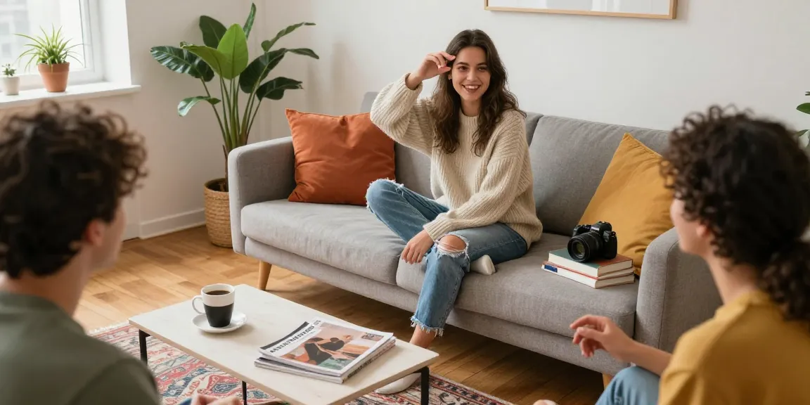 Discover cozy urban lifestyle scenes on wissenmagazine.de, featuring stylish outfits and warm home decor.