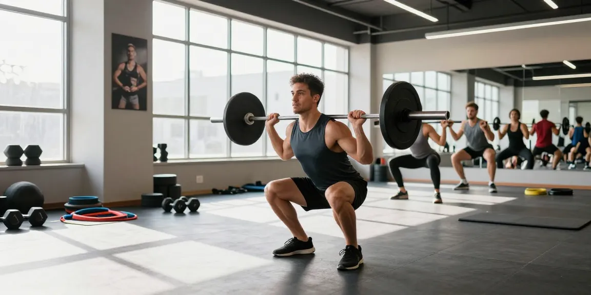 Im Steroidshop leistungsstarker Bodybuilder in einem modernen Fitnessstudio beim Training.