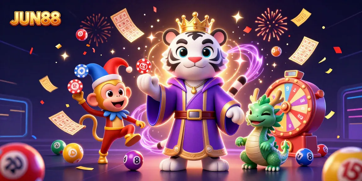 Experience thrilling gameplay with JUN88 as the tiger, monkey, and dragon bring the casino to life.