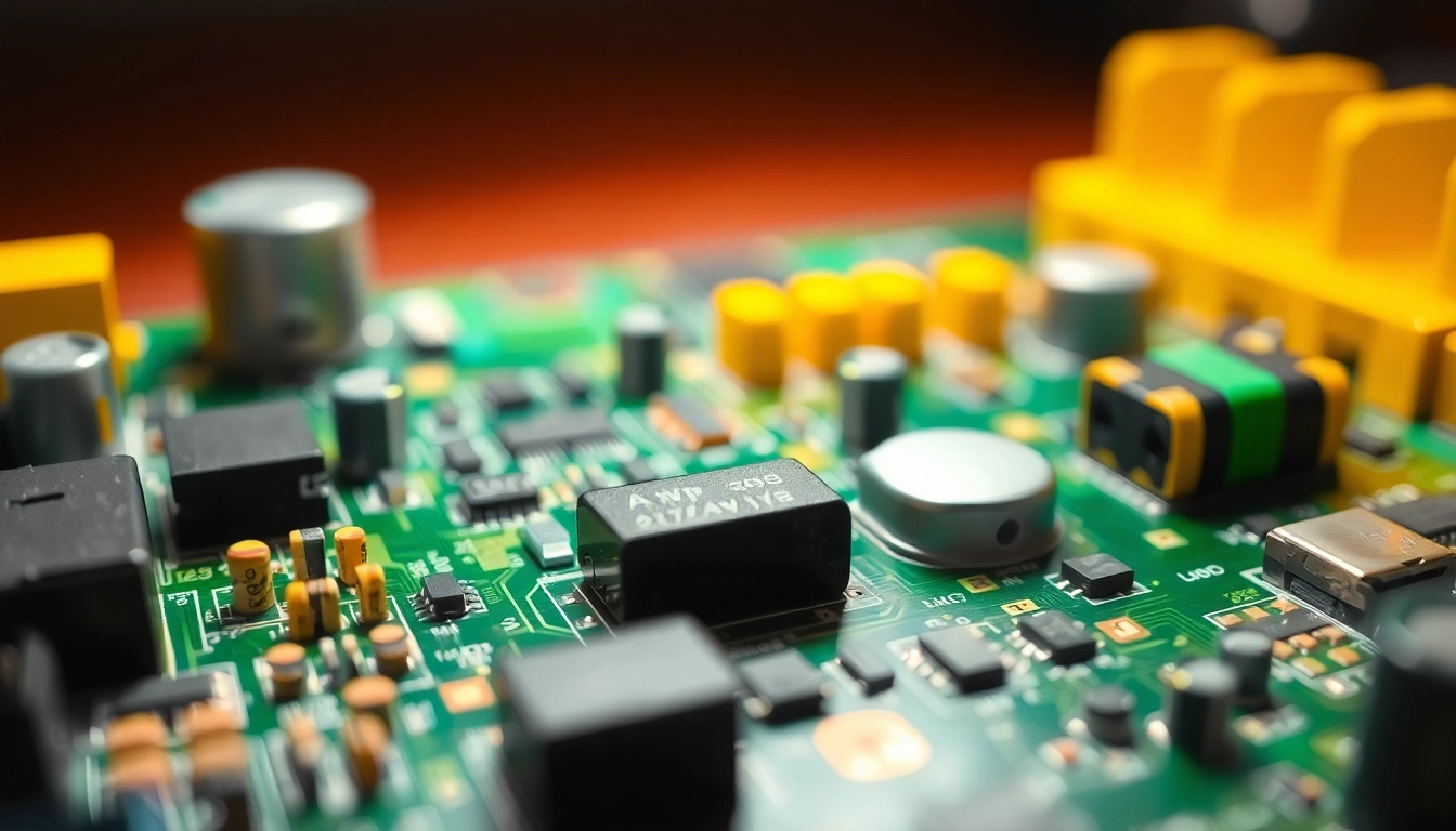 Botland Elektronikschaltkreis mit präzisen Komponenten und lebendigen Farben analysieren.