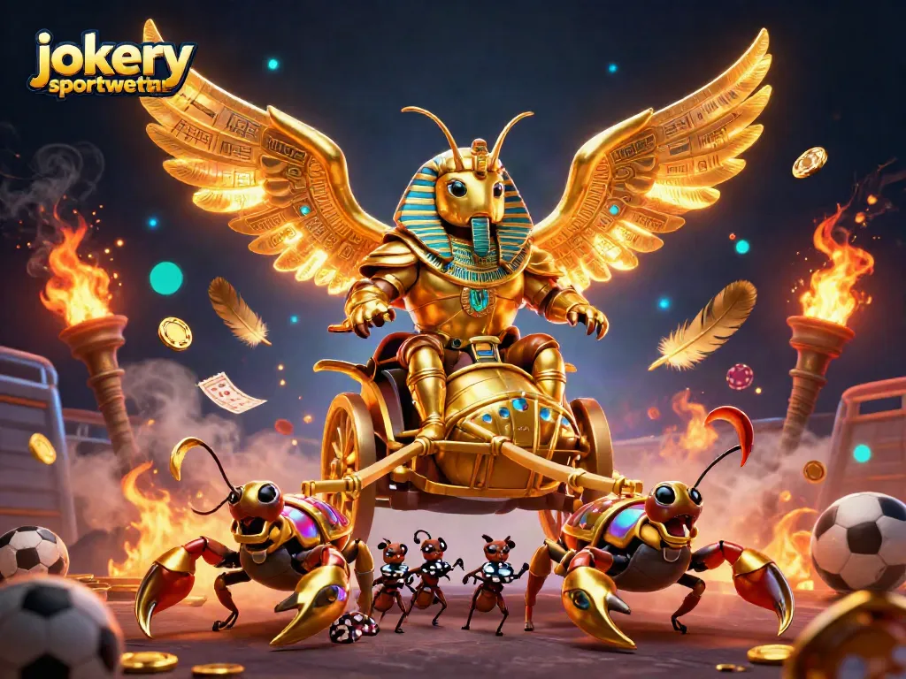 Engage in thrilling sports betting action with jokery sportwetten, featuring dynamic elements and vibrant characters.