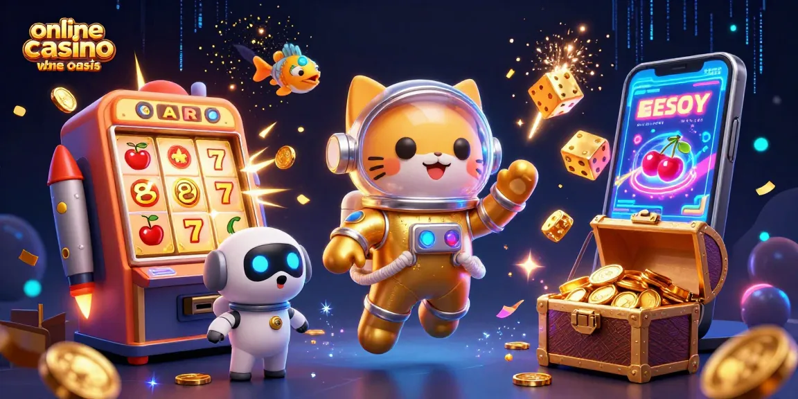 Experience the excitement of online casino ohne oasis with vibrant casino elements and characters.