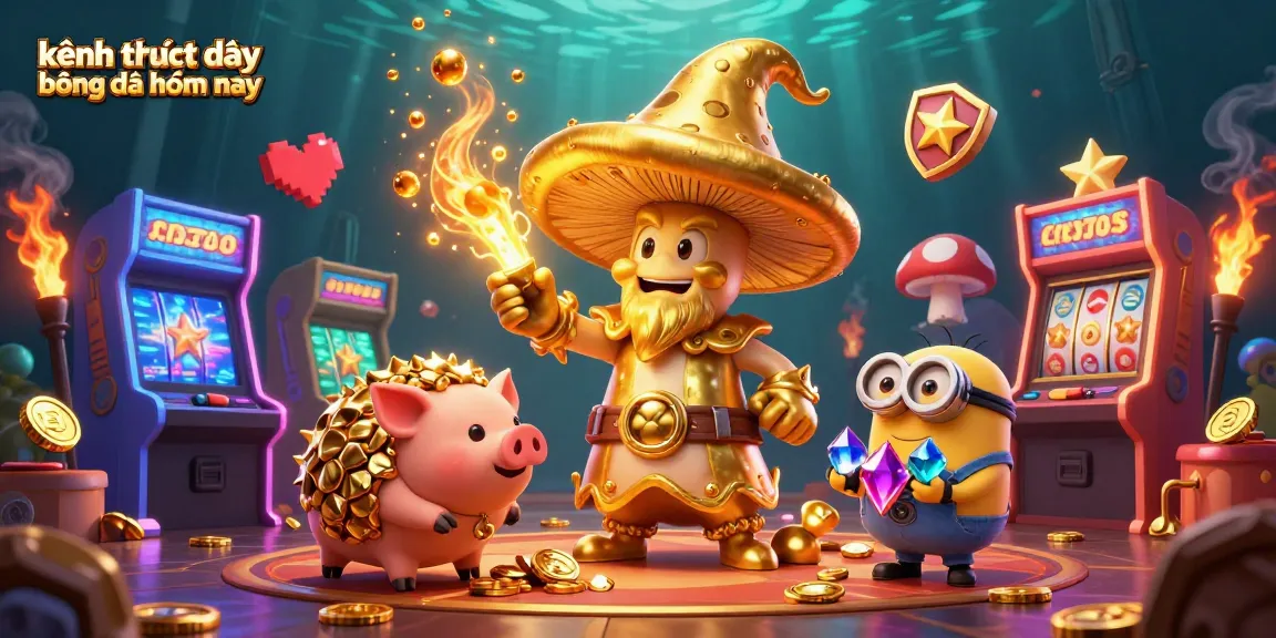 Experience the excitement of kênh trực tiếp bóng đá hôm nay with vibrant casino-themed graphic.