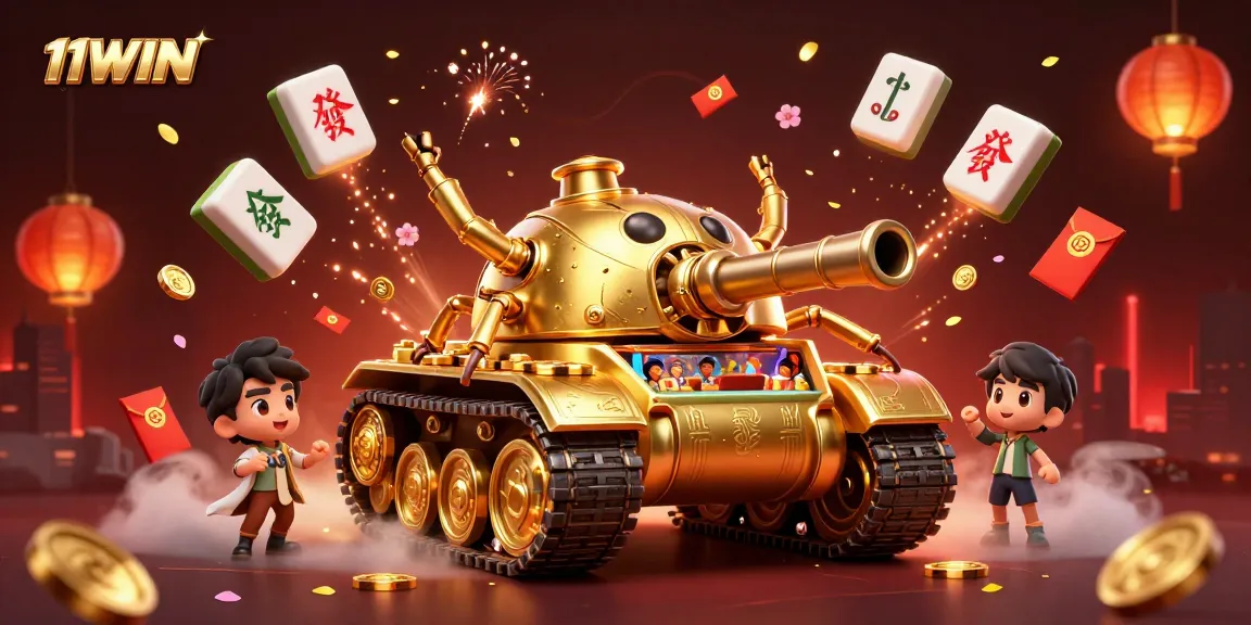 Experience excitement at 11WIN with this vibrant 3D casino illustration featuring dynamic gaming elements.